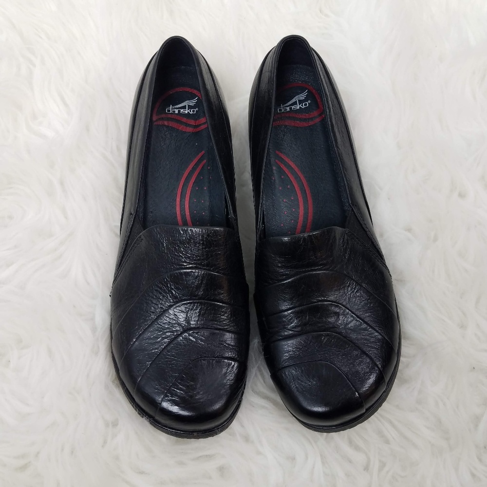 Dansko Loafers Sz 5.5-6 EU 36 Black Leather